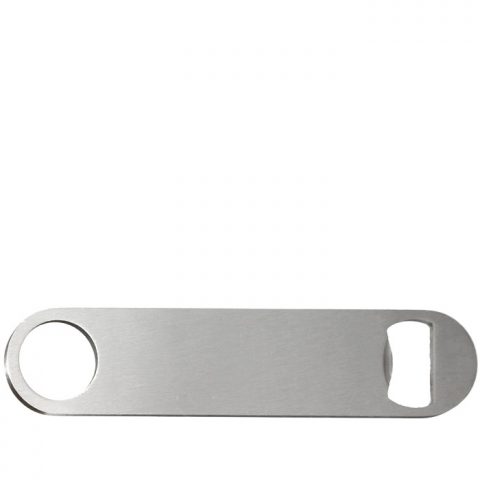 Flat Bottle Opener - Plain Steel