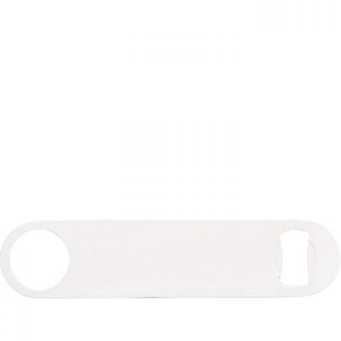 Flat Bottle Opener - White