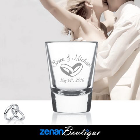 Wedding Boutique - 1.5oz Shot Glass 0653 Wedding Boutique - 1.5oz Shot Glass 0653
