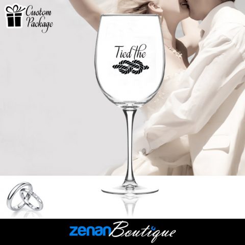 Wedding Boutique Packages - "Tied the Knot" On Wine Glass Wedding Boutique Packages - "Tied the Knot" On Wine Glass