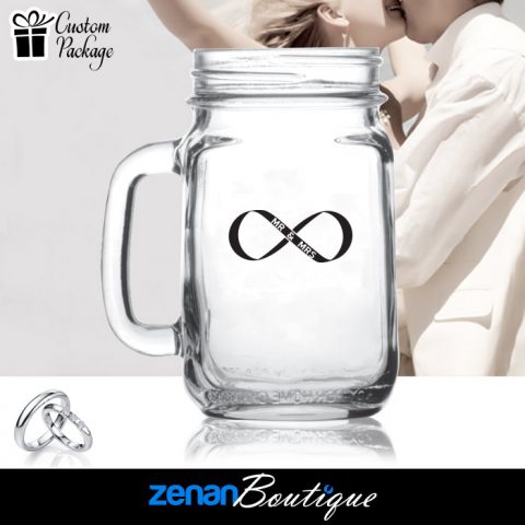 Wedding Boutique Packages - Infinity Symbol on Mason Jar Wedding Boutique Packages - Infinity Symbol on Mason Jar