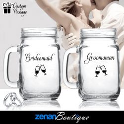 Wedding Boutique Packages - "Bridesmaid & Groomsman" on Mason Jar