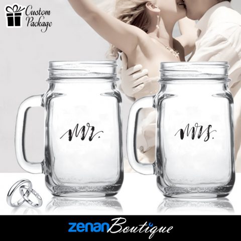Wedding Boutique Packages - "Mr & Mrs" V1 on Mason Jar